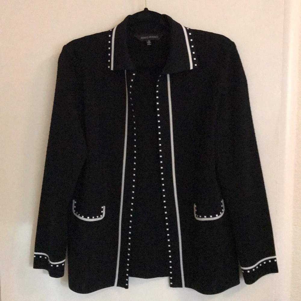 Ming Wang Long Cardigan Sz S